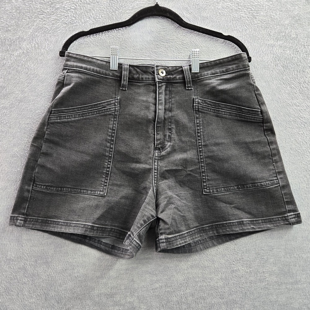 Vans Black Washed Denim Shorts